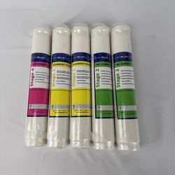 Pure Blue H2O 5PC Reverse Osmosis Filter System Replacement Filters