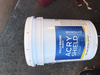 5 gallons of Kelly Moore best bronze paint flat
