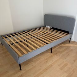 IKEA Full Size Gray Bed Frame Very Clean and Excellent Condition Like New