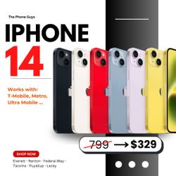 📱 Apple iPhone 14 6.1 inch – Starting at $249 or Just $1 to Take It Home Today! Save up to 70% + 6 months Warranty 💥🔥