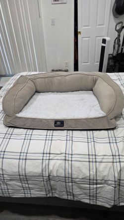 Serta Orthopedic Quilted Couch Dog Bed for Pets –