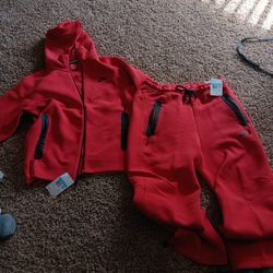 Light University Red Nike Fleece Tech