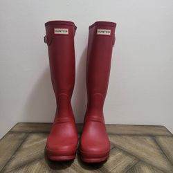 Red Hunter Boots Women's Size 7 Rain Boots