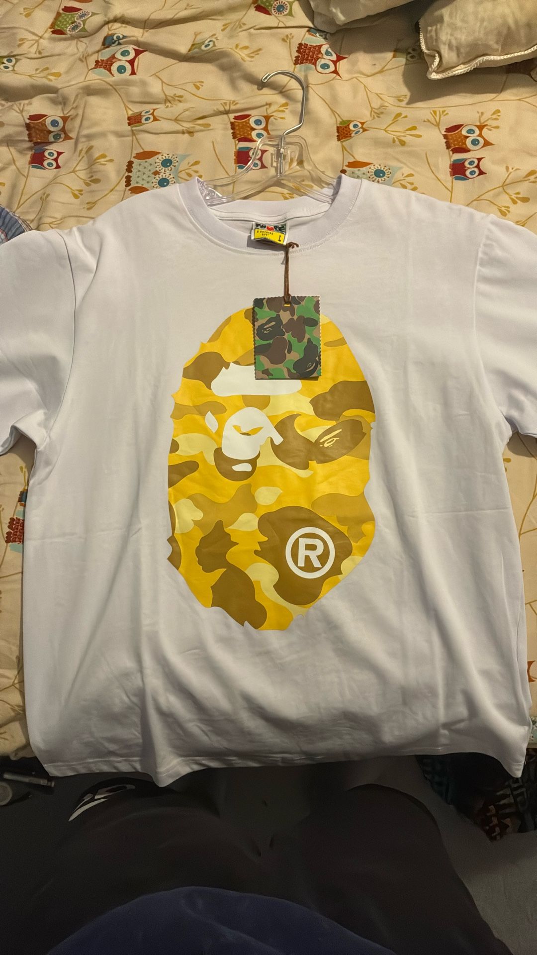 Gold Bape Head Shirt