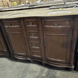 Beautifully Crafted 52” Double Bowl Bath Vanity - G1364