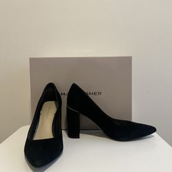 Black Velvet Pointy Toe Marc Fisher Pumps Heels