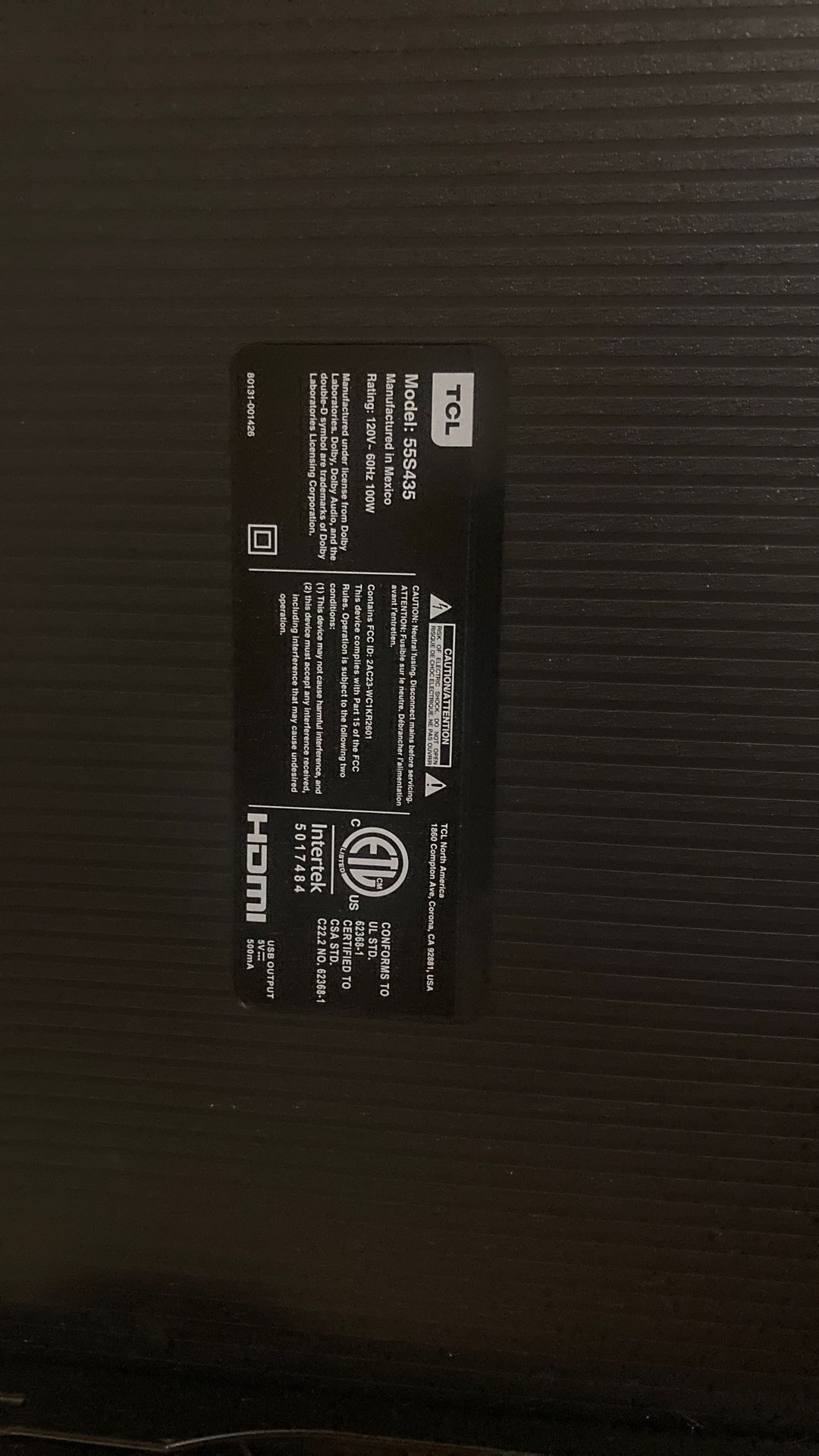 Tcl 55 Inch Uhd,lcd Smart Tv