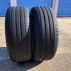 2 Pirelli Tires Size 215/55/17 Like New!