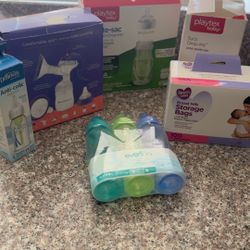 Manual Pump, Anti Colic Bottle Bags, Milk Storage Bags