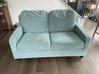 IKEA 2-Seat Loveseat Sofa – Blue/Teal – $80 (Pickup Only)