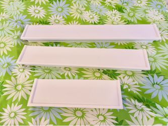 Set of Rustic White Shelves