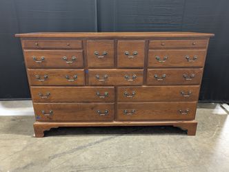 Vintage Keller Furniture Solid Oak Double Dresser