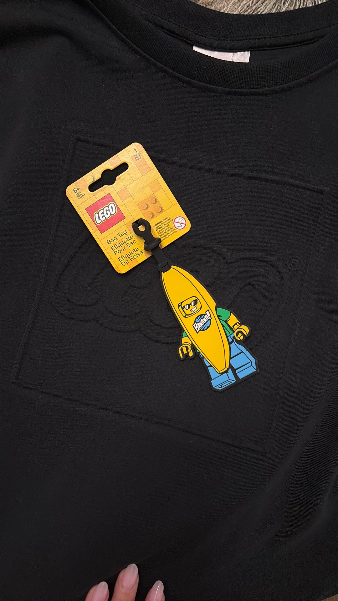 Lego Banana Guy Luggage Tag