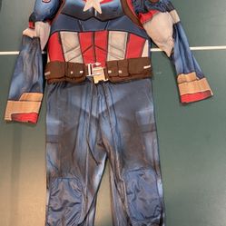 Captain America Halloween Costume, 7-8 yo