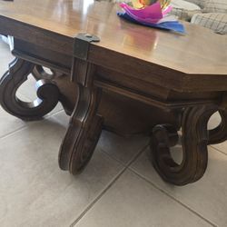 1950s Real Wood Antique Coffee Table