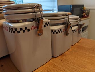 Coca-Cola Canisters 3 Piece Set