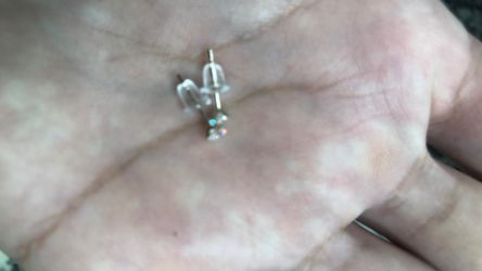 Gold earrings