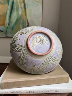 Handcrafted Detailed Accent Bowl ( firm on price )