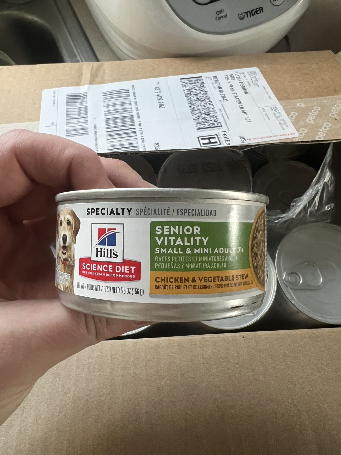 HILLS Senior Dog Wet Food - 24 Cans! Free For Your Senior Dog