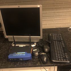 Computer Keyboard Monitor Mouse And Modem
