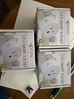 Digital Gadgets Mini WiFi Smart Socket – Lot of 3