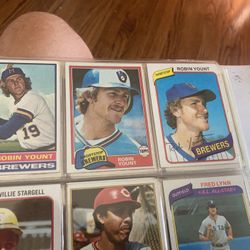 3 Robin Young Baseball Cards 300.00