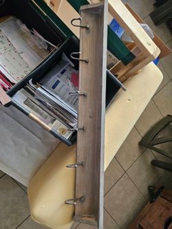 Rustic hanging shelf