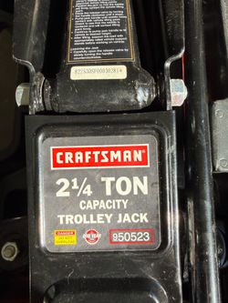 Craftsman 2¼ Ton Hydraulic Trolley Jack w/ Case