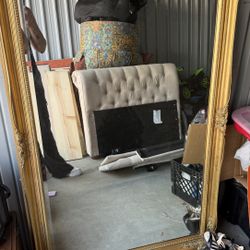 Tall Antique Gold Mirror
