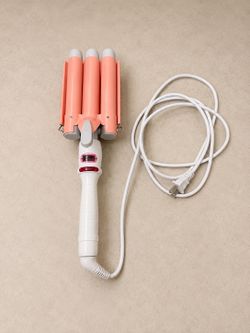 3 Barrel Hair Waver Curling Iron – Pink