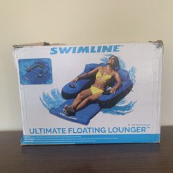 Swimline 9047-A Ultimate Fabric Swimming Pool Inflatable Floating Chair Lounger