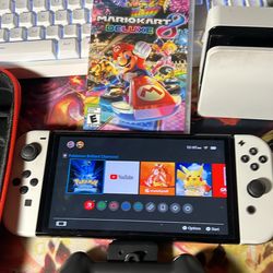 Nintendo Switch OLED White 64GB Console All Accessories included