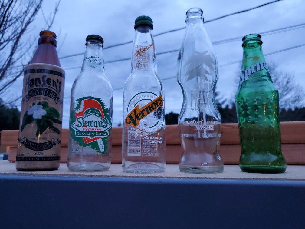 Vintage  soda bottles
