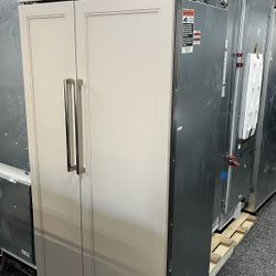 Subzero Side X Side Built In 36” Wide Panel Ready Refrigerator 