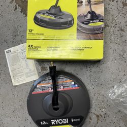 New Ryobi 12” Surface Cleaner With Quick Connect. Must Pickup