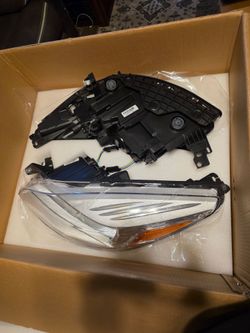 Headlight Assembly Fit 2013-2016 for Escape Driver & Passenger Side Headlight Chrome Housing