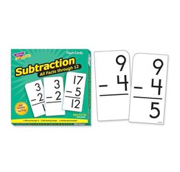 Subtraction 0-12 All Facts Skill Drill Flash Cards