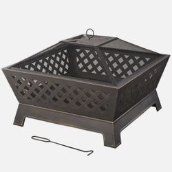 Hampton Bay Hampton Bay Tipton 34 in. Steel Deep Bowl Fire Pit in Oil Rubbed Bronze