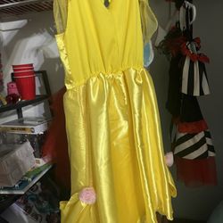 Halloween Costume Disney Gold Bell dress, kids XS/S