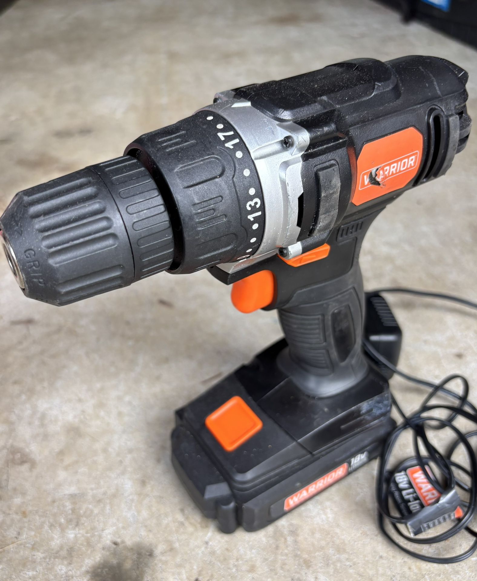WARRIOR 18V Cordless 3/8 in. Drill/Driver