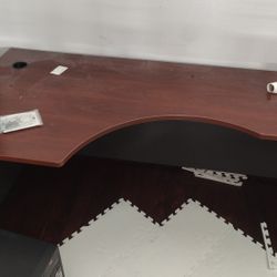 Bush Business Furniture Home Office Desk Cherry Gray