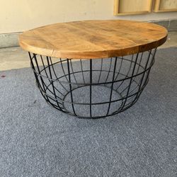 Round Wood Coffee Table