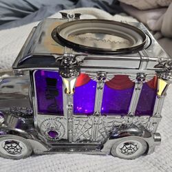 Bath and Body Works Halloween Light Up Hearse Candle Holder 