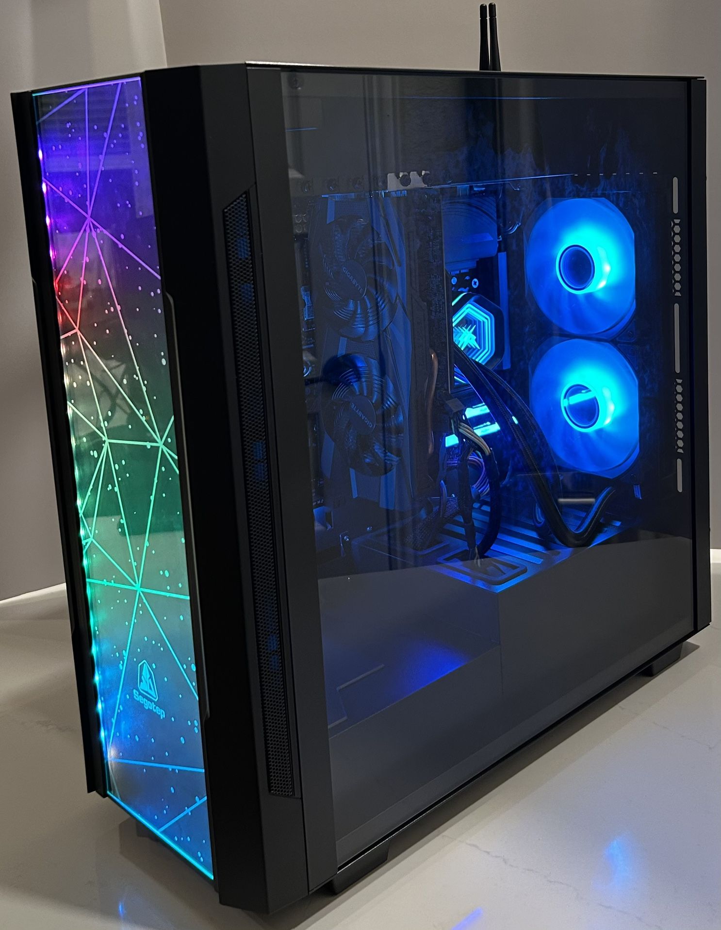 Black RGB Gaming Desktop PC (2025 Build) Windows 11, 1080p/Some 1440p