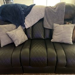Black Leather Couch