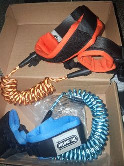 Dr.meter Upgraded Anti-lost Wrist Link 2-Pack Blue Orange LW-08