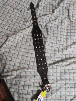 Leather dog collar