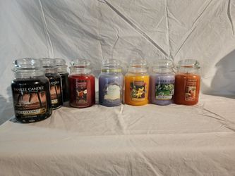 Large Yankee Candles, priced individually.