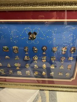 Disney Limited Edition Framed pin Set. “magical Milestones Pin Set”