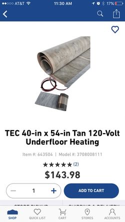 Heated Floor Mats and thermostat